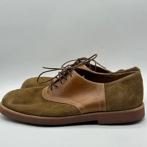 J. CREW Saddle Shoes in Leather and English Suede Tan Brown  display picture 1